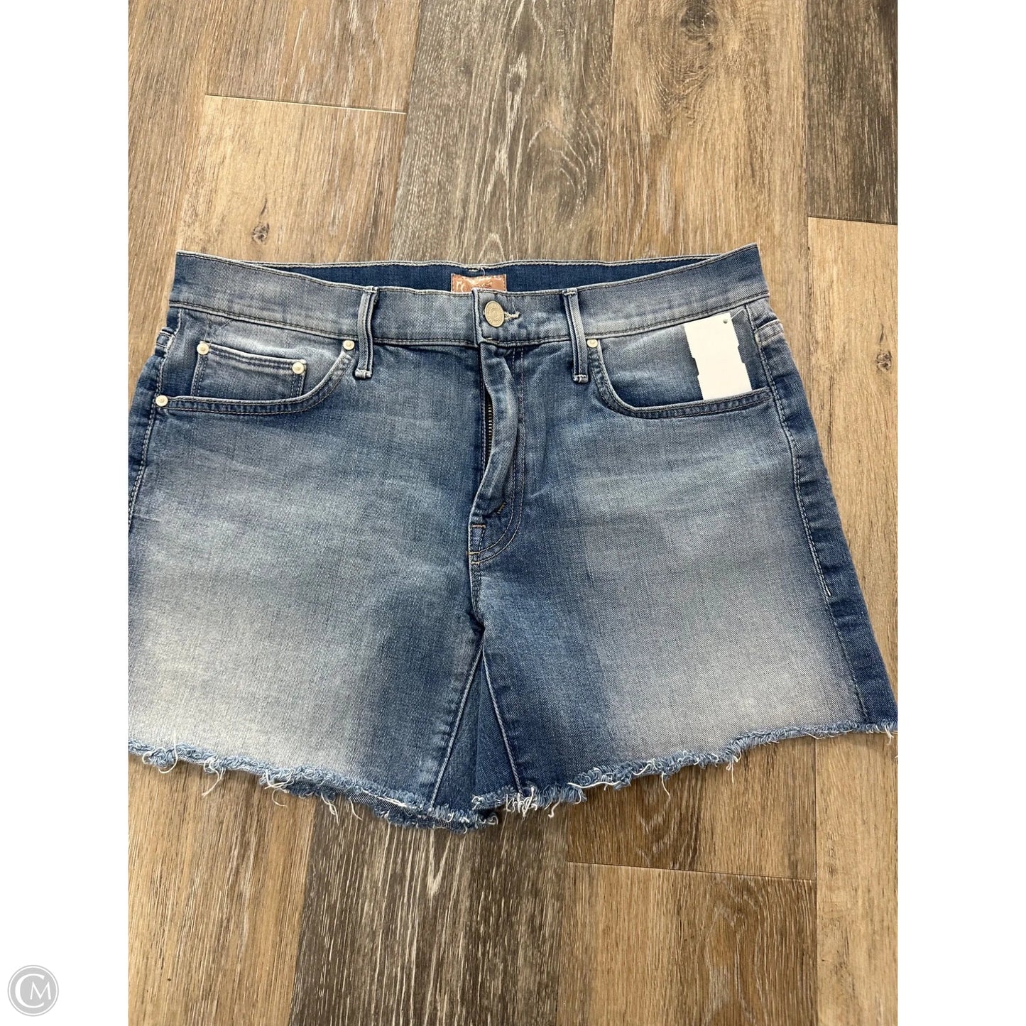 Shorts Designer By Mother In Blue Denim, Size: 4/27