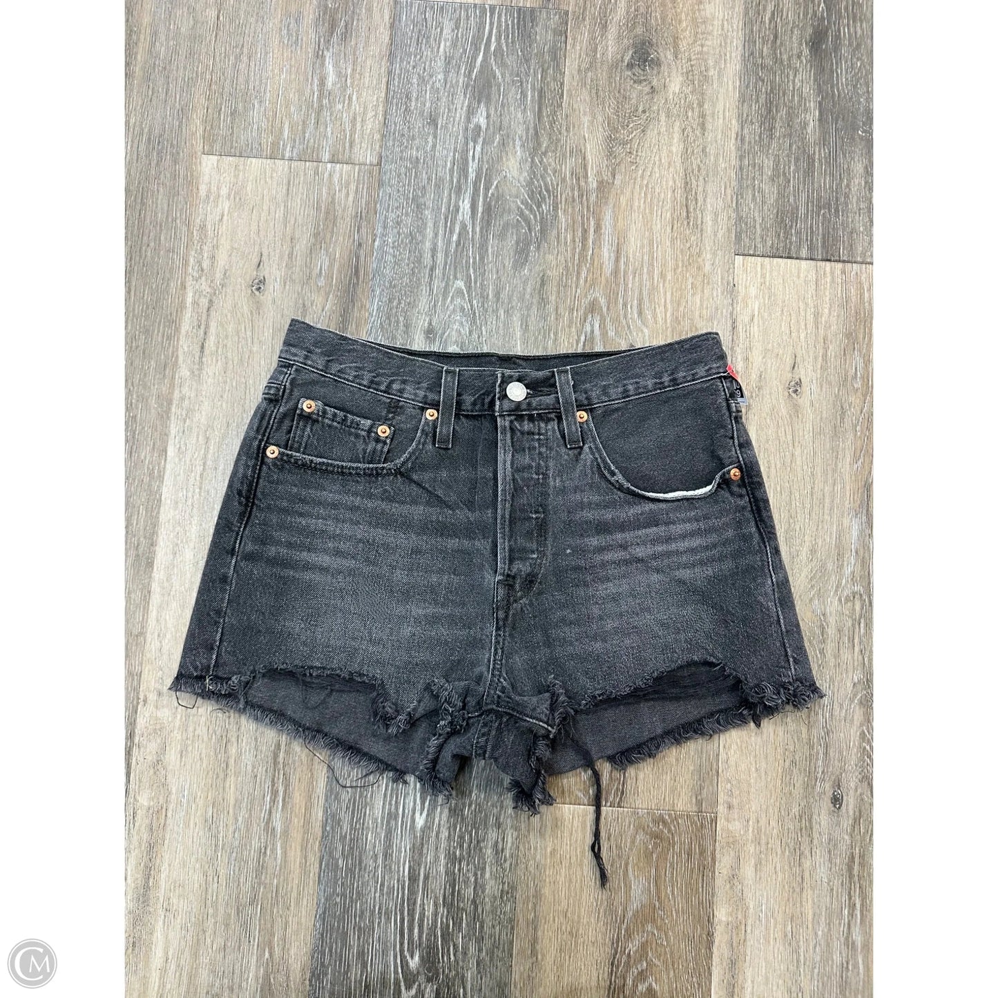Shorts By Levis In Black Denim, Size: 2