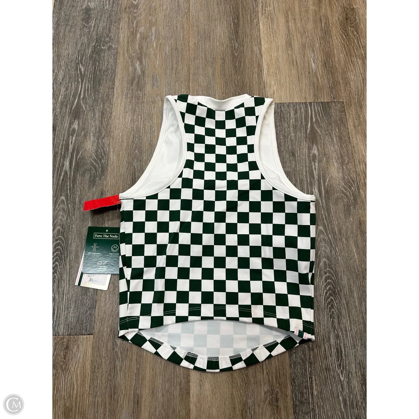 Tank Top By Fore All In Green & White, Size: Xs