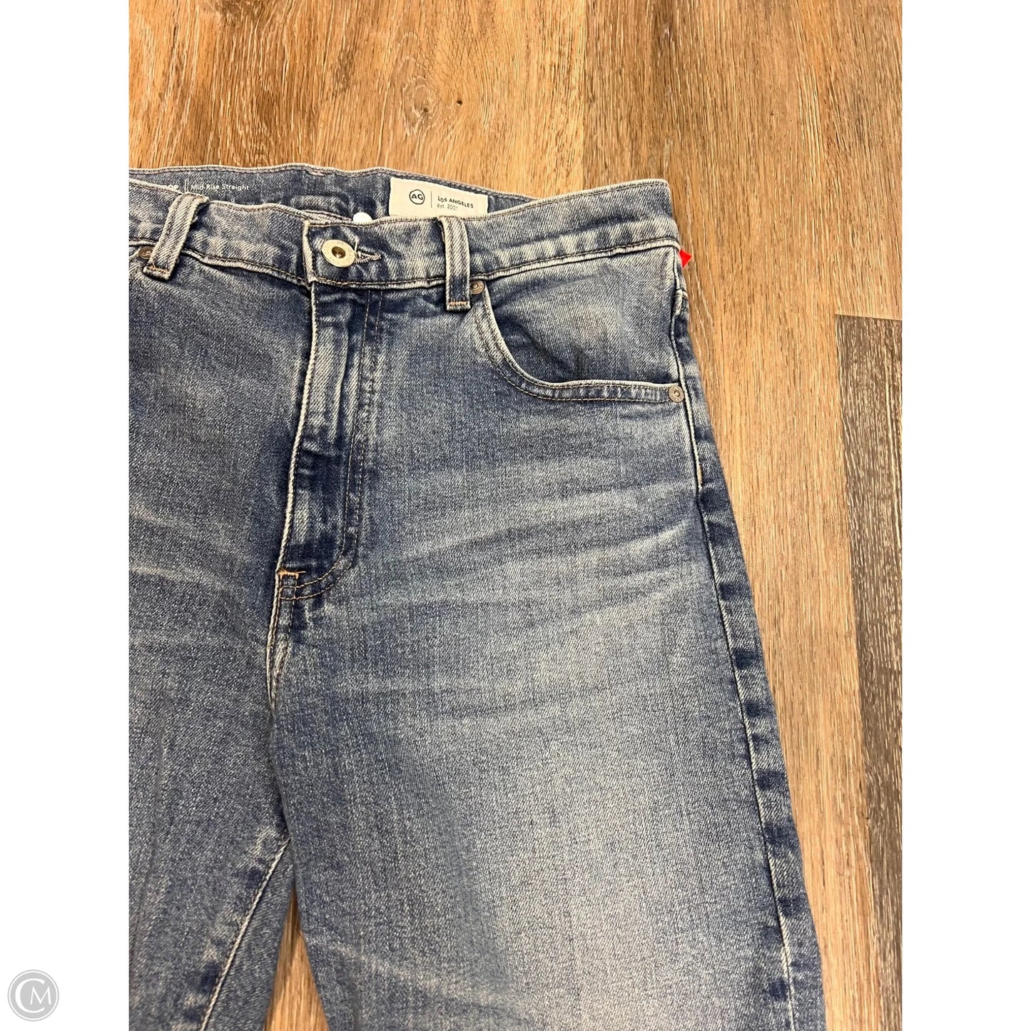 Jeans Straight By Adriano Goldschmied In Blue Denim, Size: 8/29