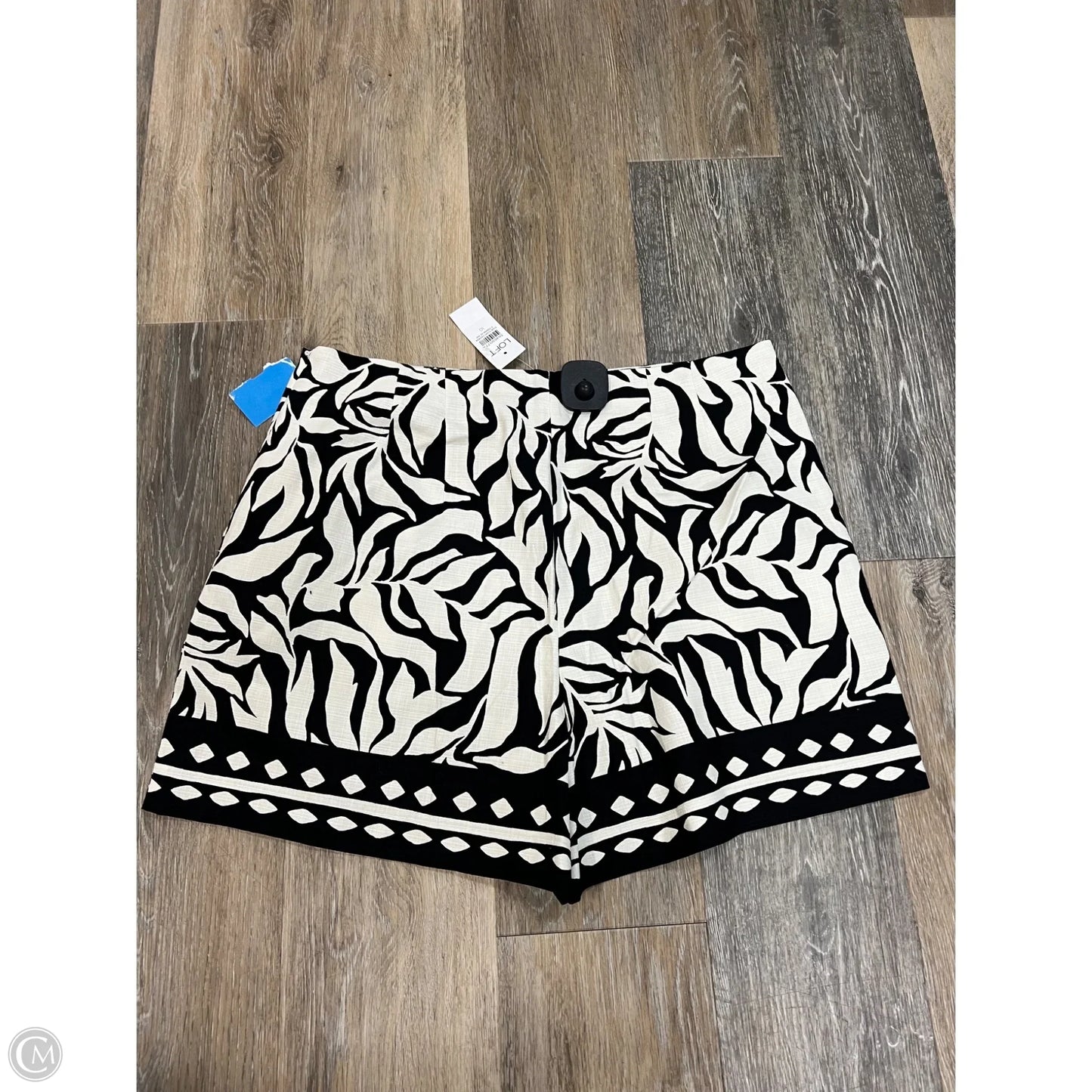 Shorts By Loft In Black & White, Size: 10