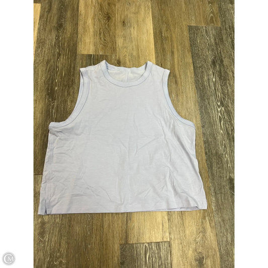 Athletic Tank Top By Lululemon In Purple, Size: Xl