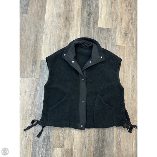 Vest Faux Fur & Sherpa By Clothes Mentor In Black, Size: Xl