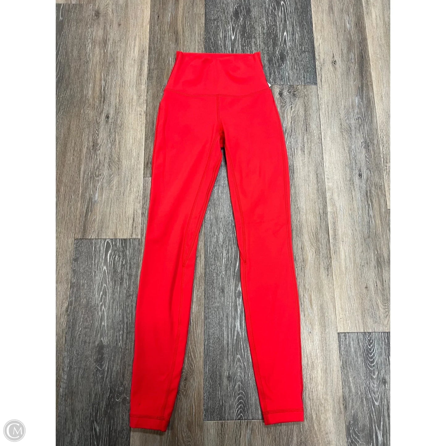 Athletic Leggings By Lululemon In Red, Size: 2