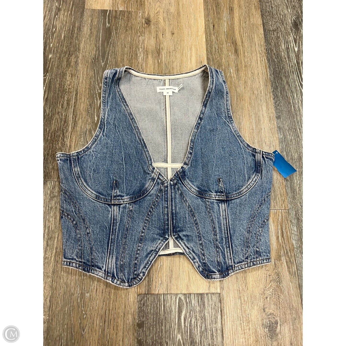 Vest Other By Good American In Blue Denim, Size: M