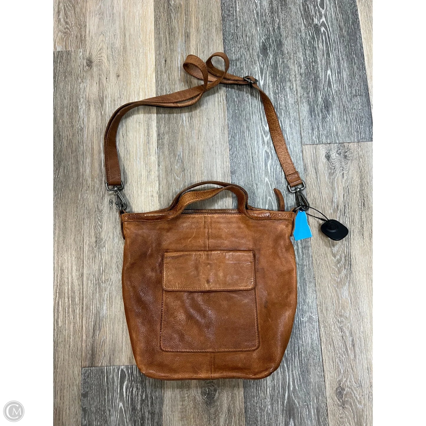 Handbag Leather By Latico, Size: Medium