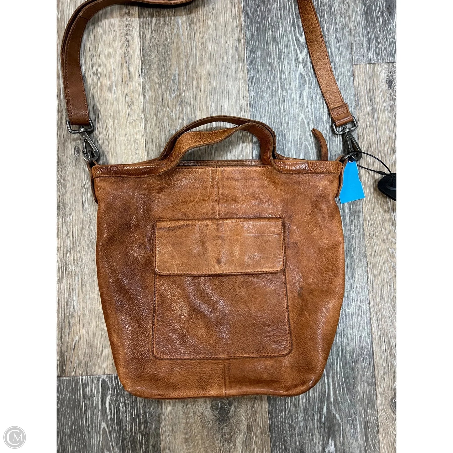 Handbag Leather By Latico, Size: Medium