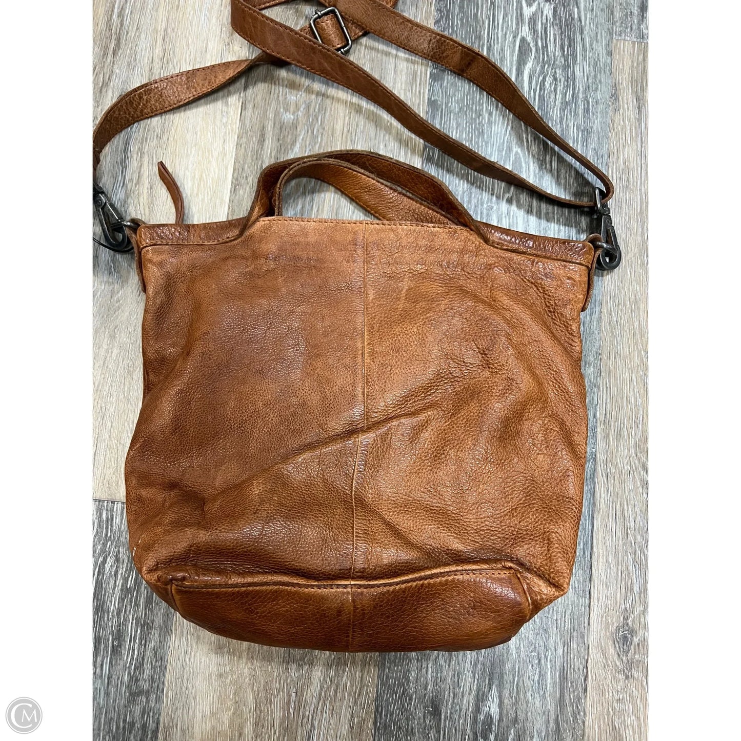 Handbag Leather By Latico, Size: Medium