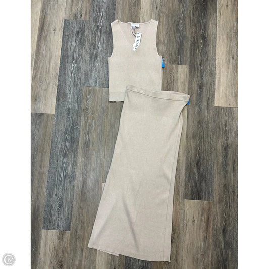 Skirt Set 2pc By Olive And Oak In Tan, Size: L