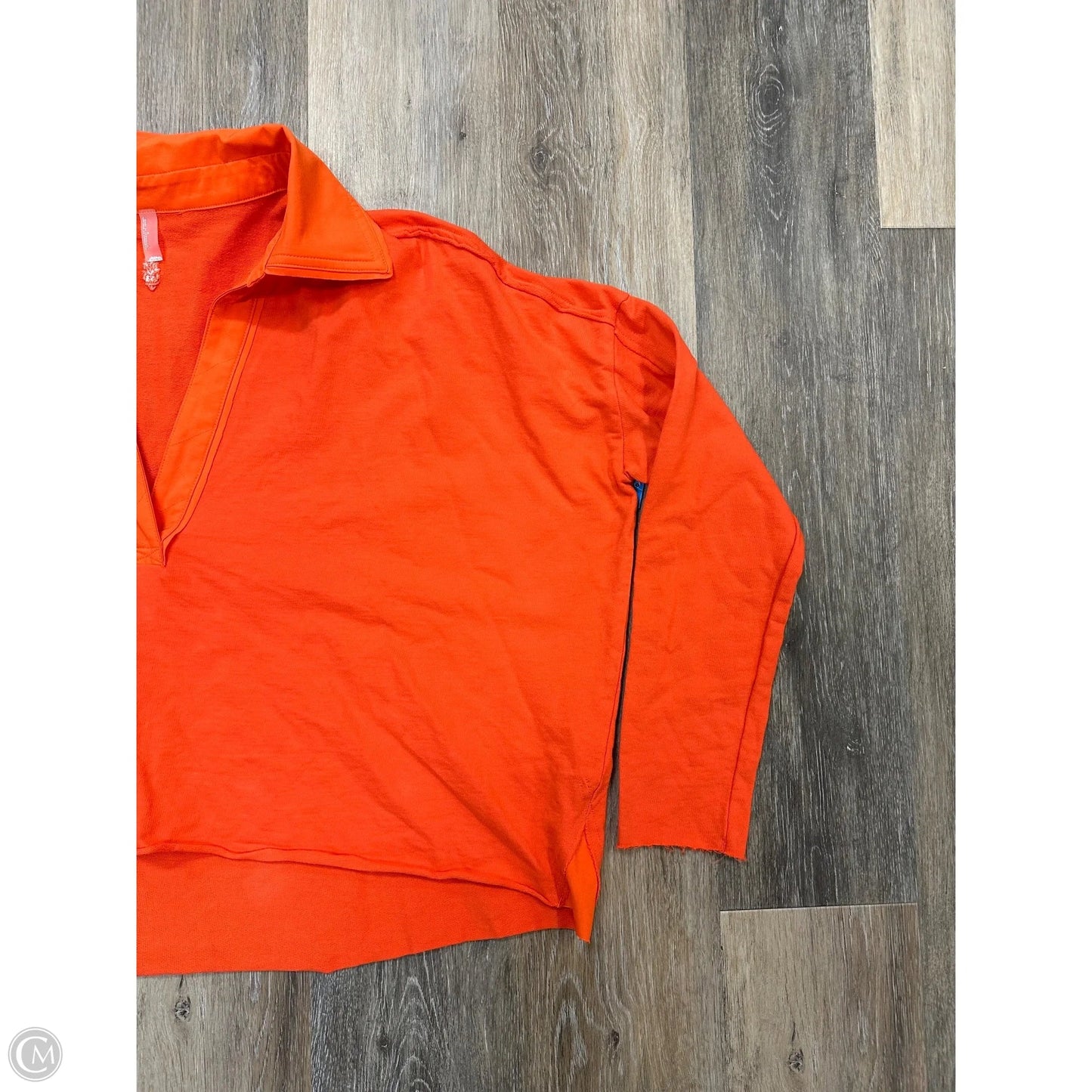 Top Long Sleeve By Free People In Orange, Size: M