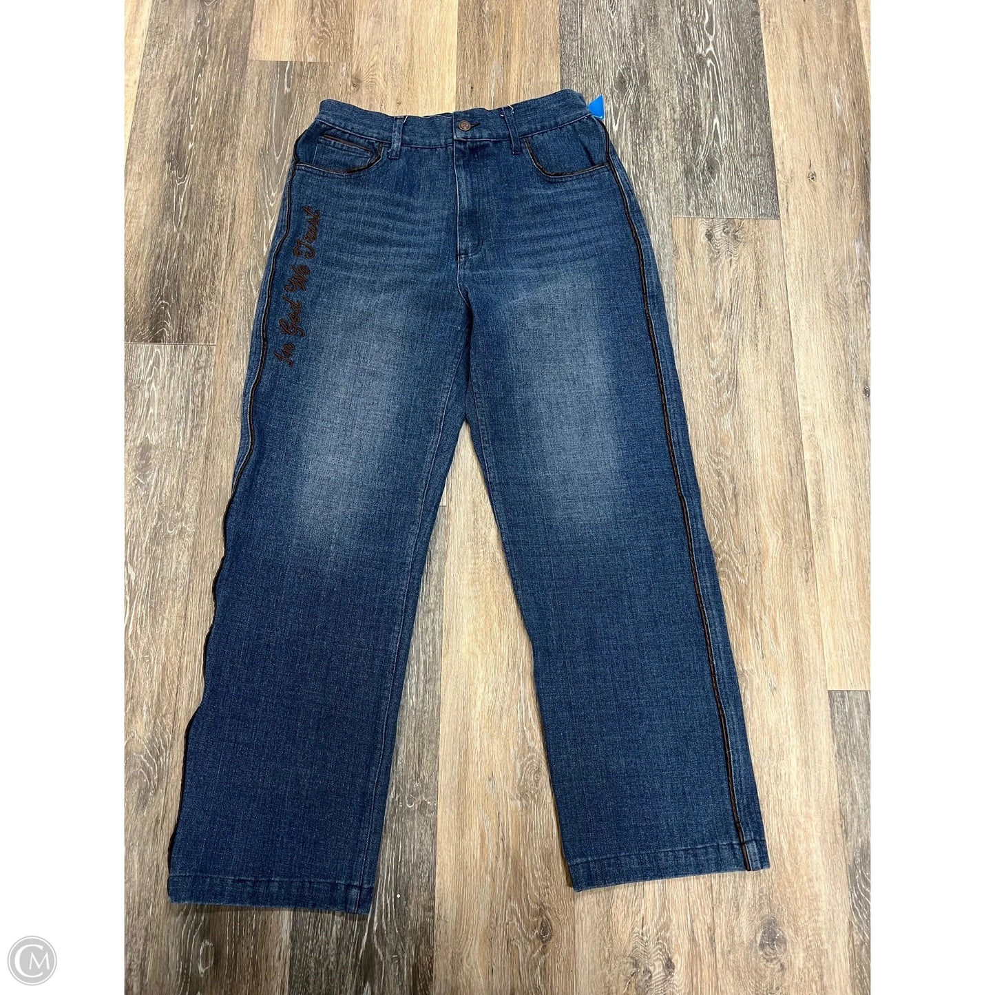 Jeans Straight By Rodeo Quincy In Blue Denim, Size: 10/30