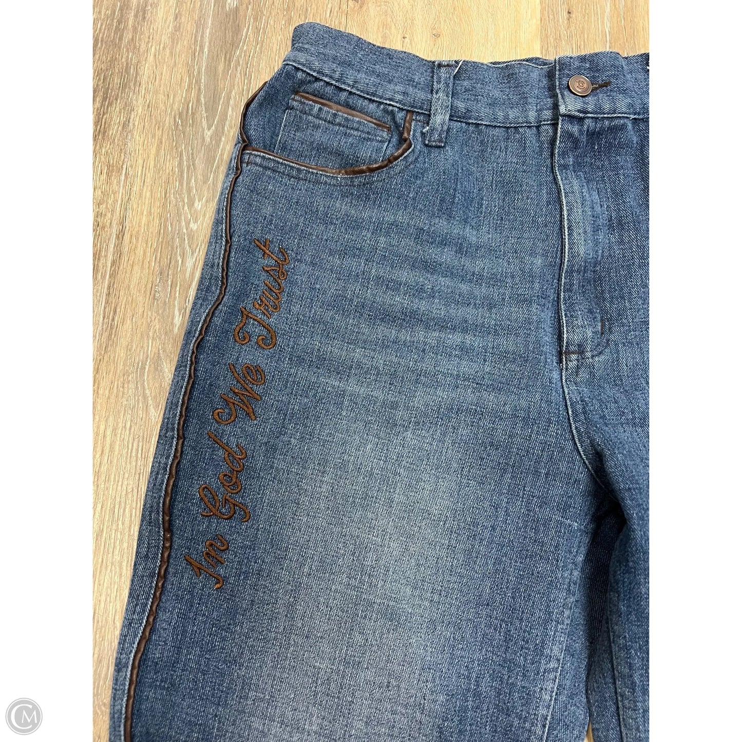Jeans Straight By Rodeo Quincy In Blue Denim, Size: 10/30