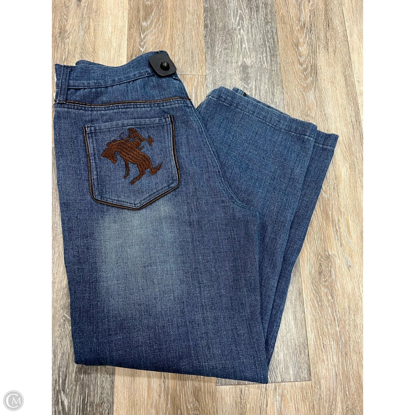 Jeans Straight By Rodeo Quincy In Blue Denim, Size: 10/30