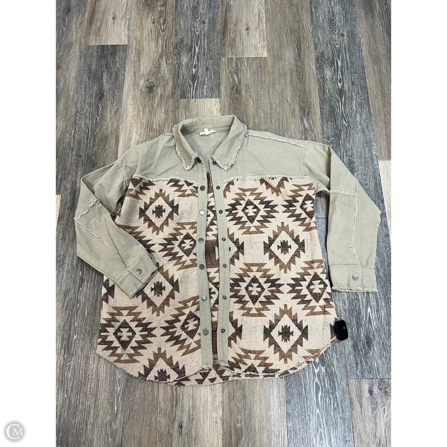 Jacket Other By Mystree In Tan, Size: M