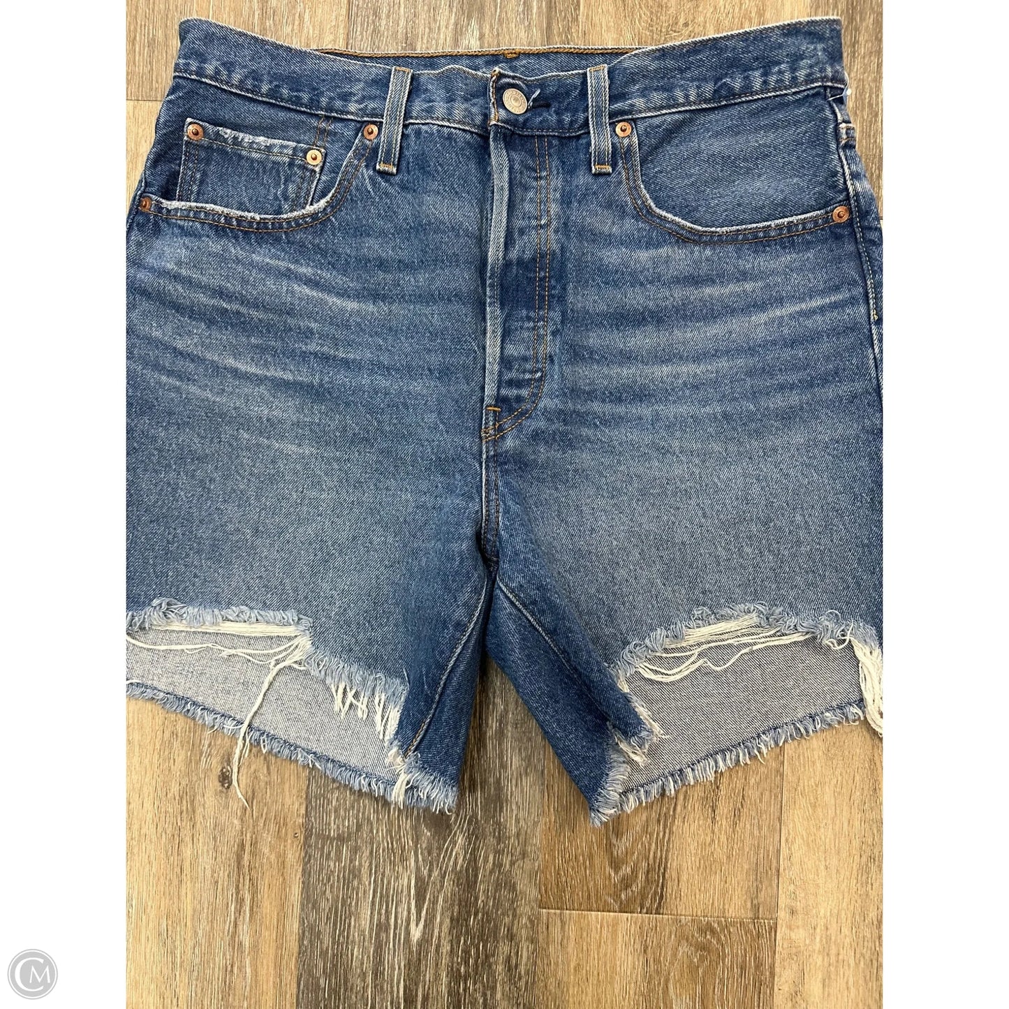 Shorts By Levis In Blue Denim, Size: 12