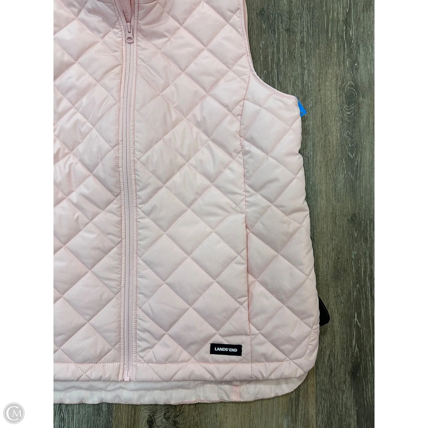 Vest Puffer & Quilted By Lands End In Pink, Size: M