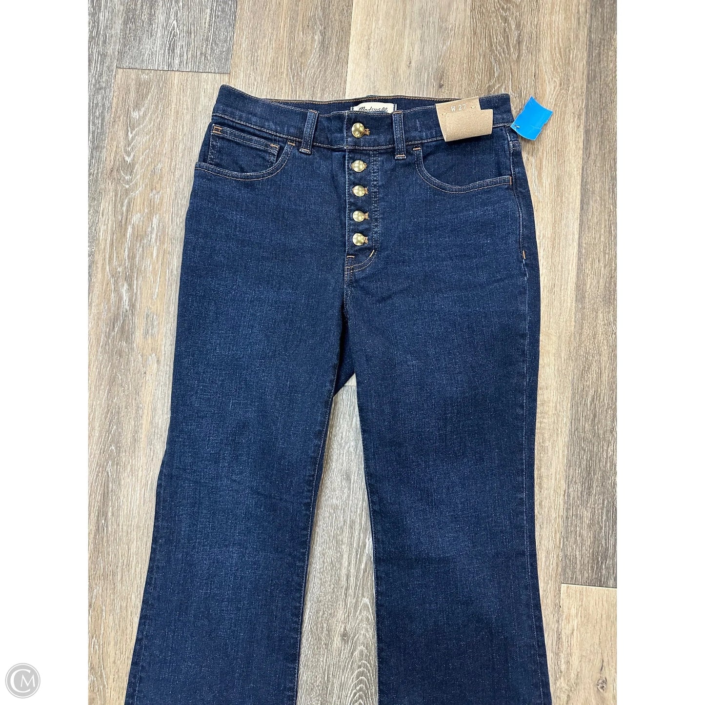 Jeans Straight By Madewell In Blue Denim, Size: 4