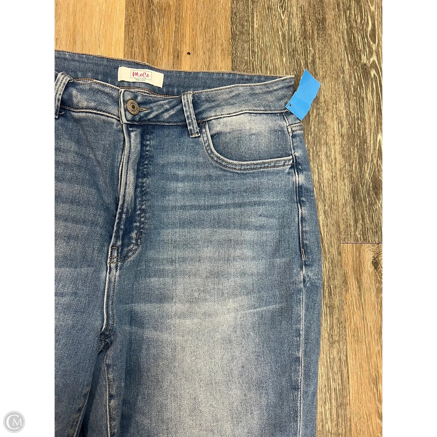Jeans Straight By MoCo Boutique In Blue Denim, Size: 18