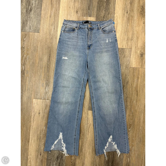 Jeans Straight By BBJ In Blue Denim, Size: 10
