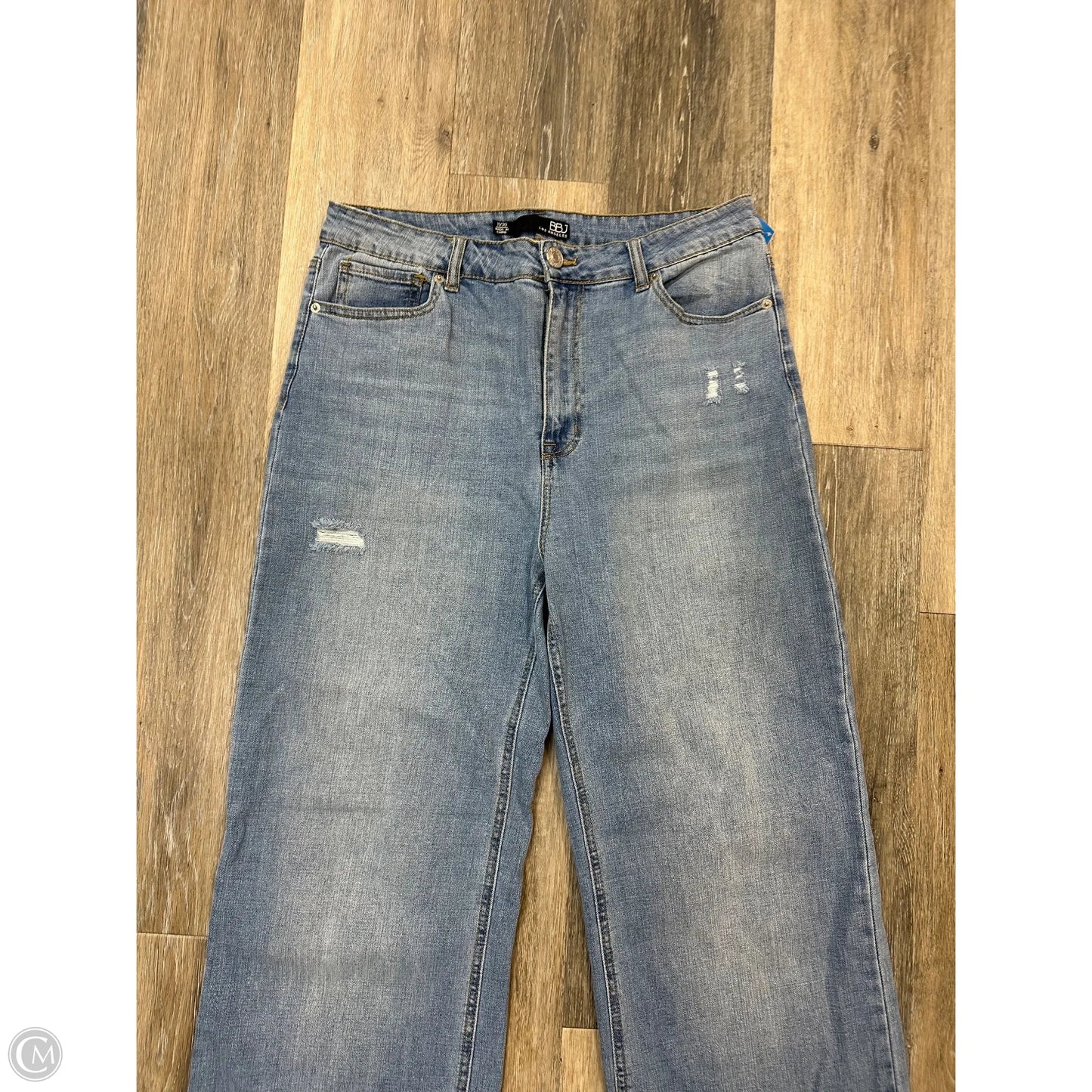 Jeans Straight By BBJ In Blue Denim, Size: 10