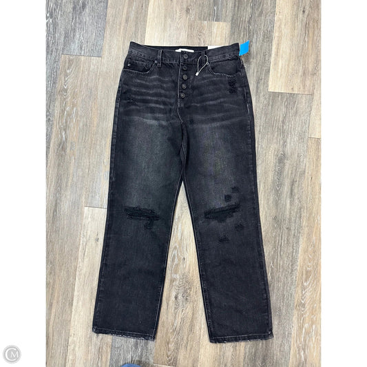 Jeans Straight By Kancan In Black Denim, Size: 8