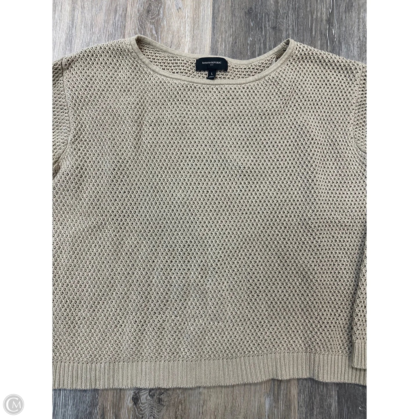 Sweater By Banana Republic In Tan, Size: L