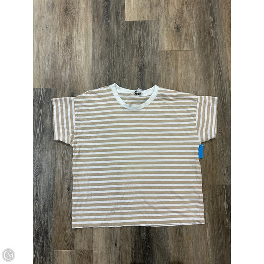 Top Short Sleeve By J. Crew In Striped Pattern, Size: L