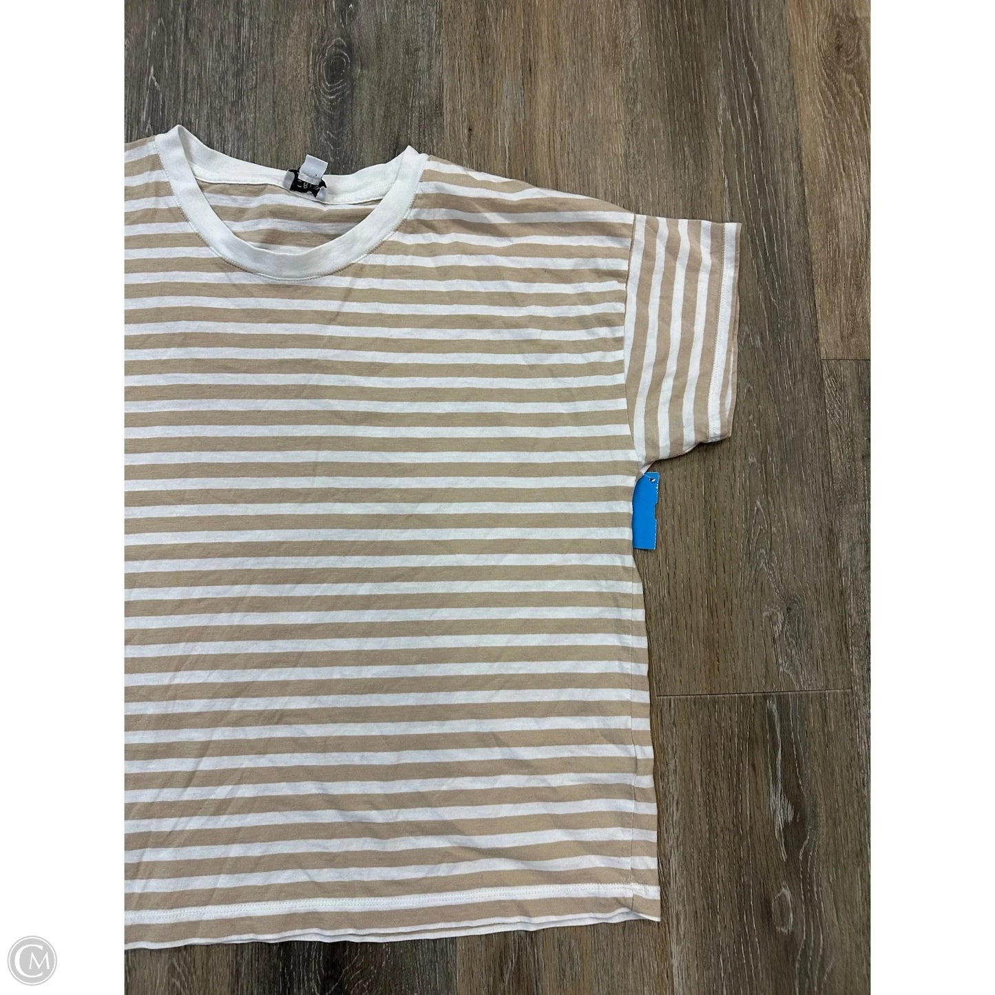 Top Short Sleeve By J. Crew In Striped Pattern, Size: L