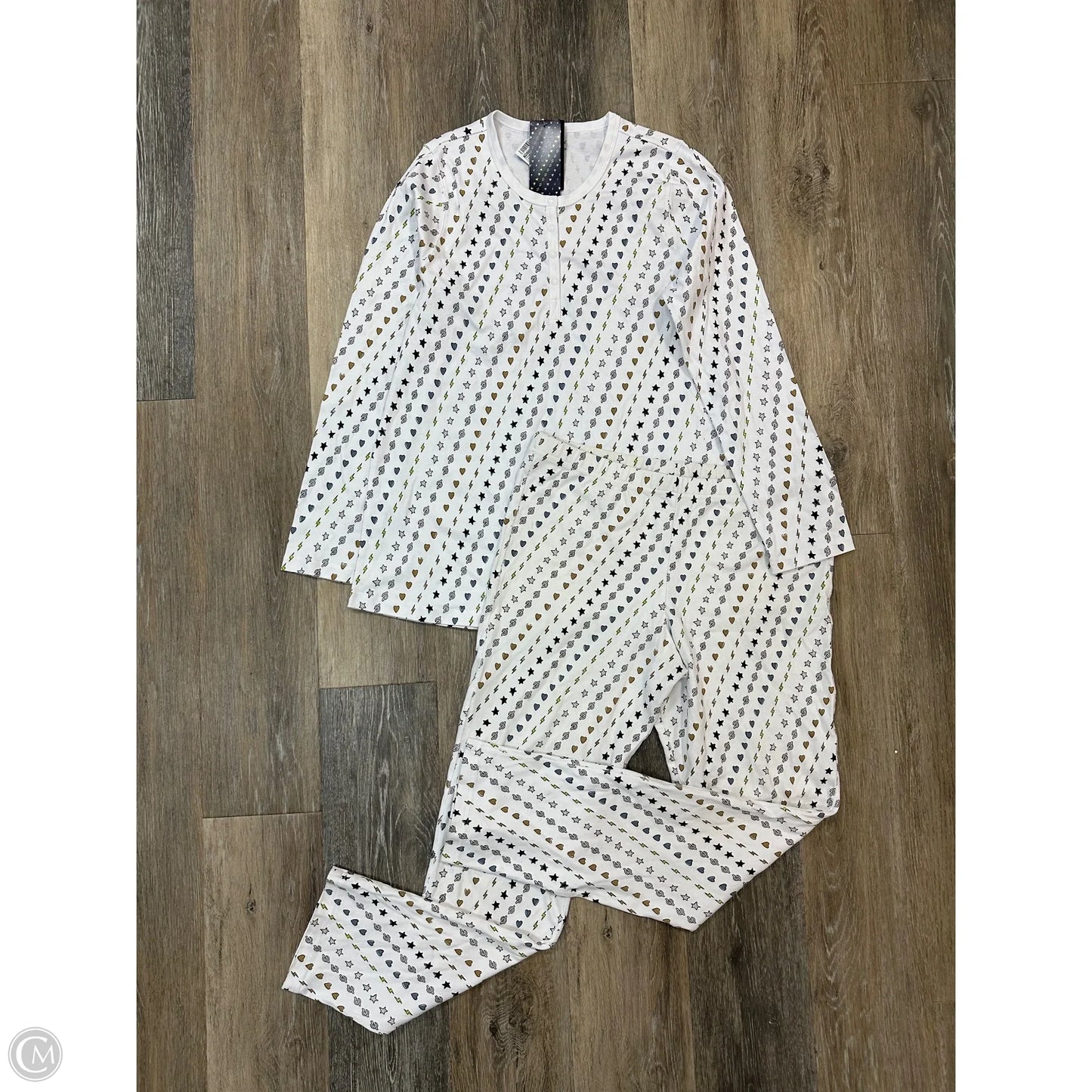 Pajamas 2pc By Peloton In White, Size: L