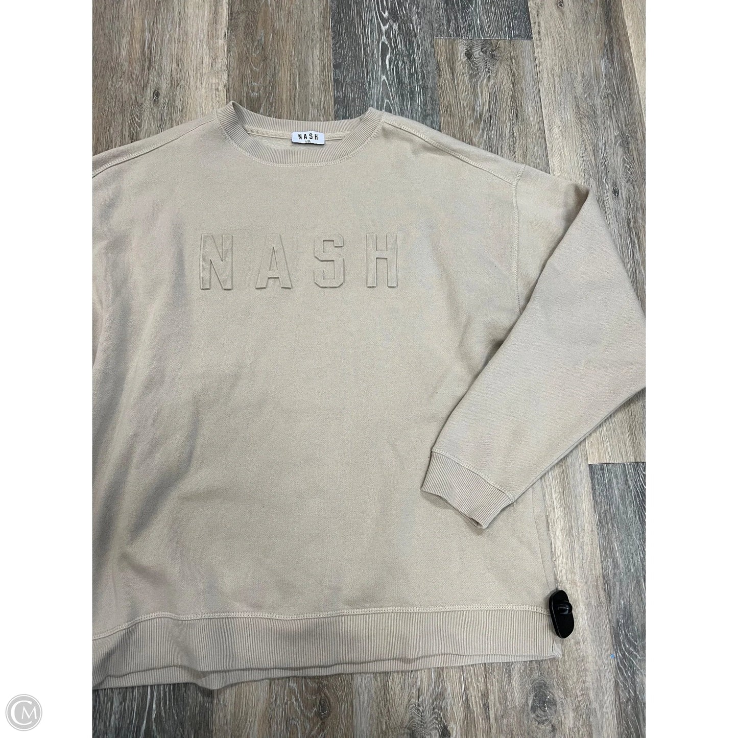 Sweatshirt Crewneck By Nash In Tan, Size: L