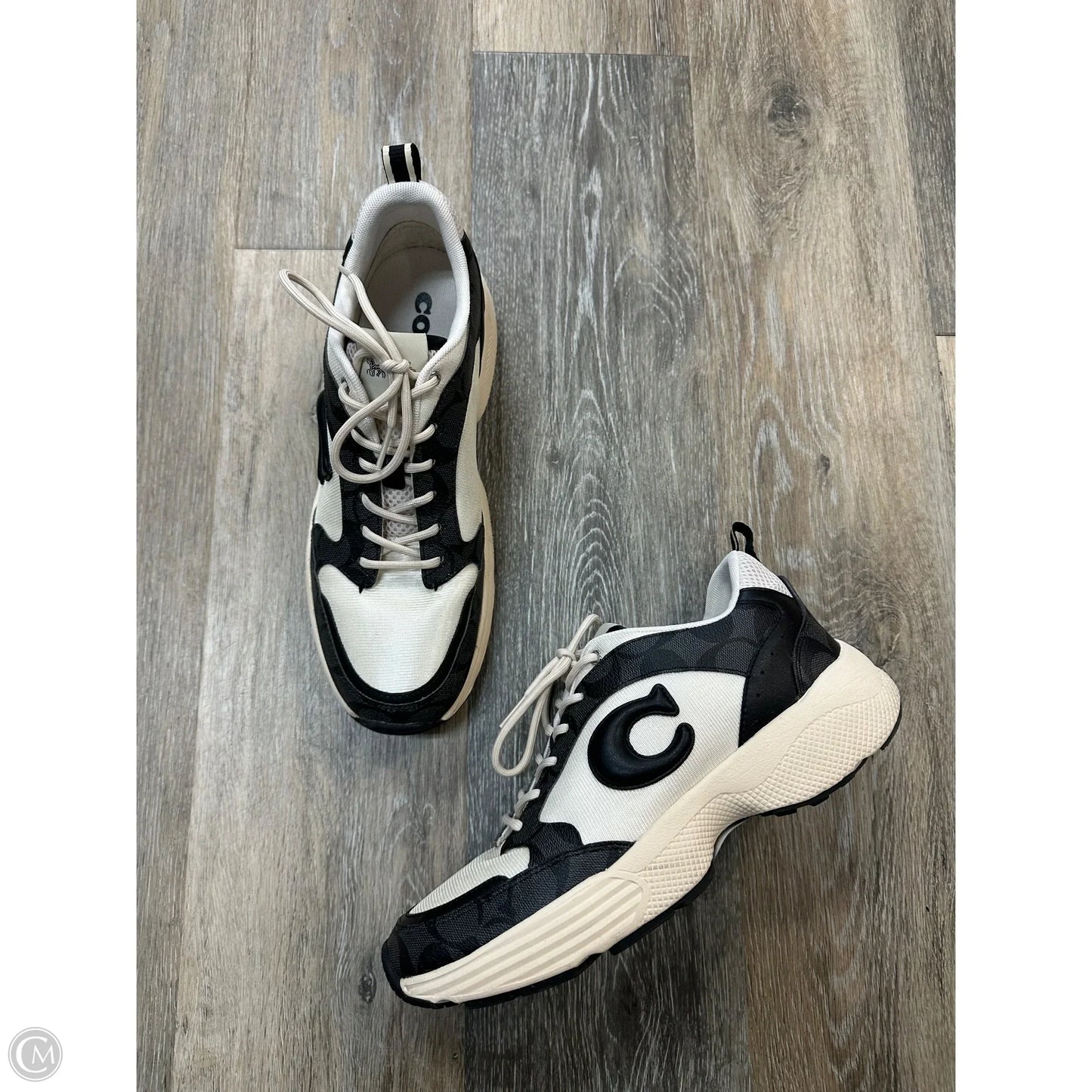 Shoes Designer By Coach In Black & White, Size: 10