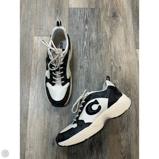 Shoes Designer By Coach In Black & White, Size: 10