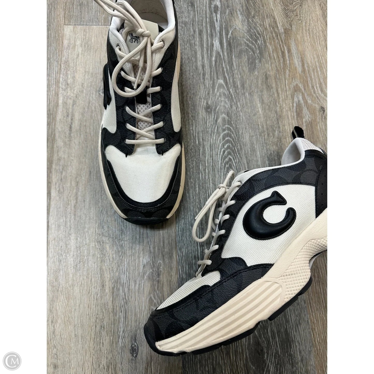 Shoes Designer By Coach In Black & White, Size: 10