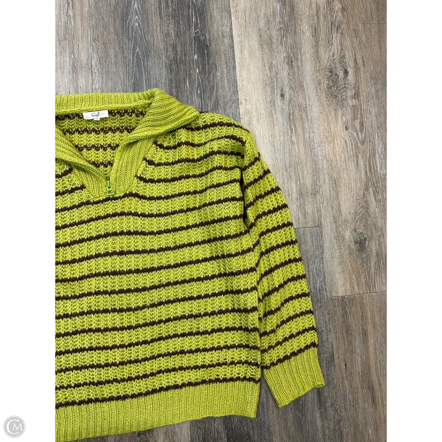 Sweater By Easel In Green, Size: M