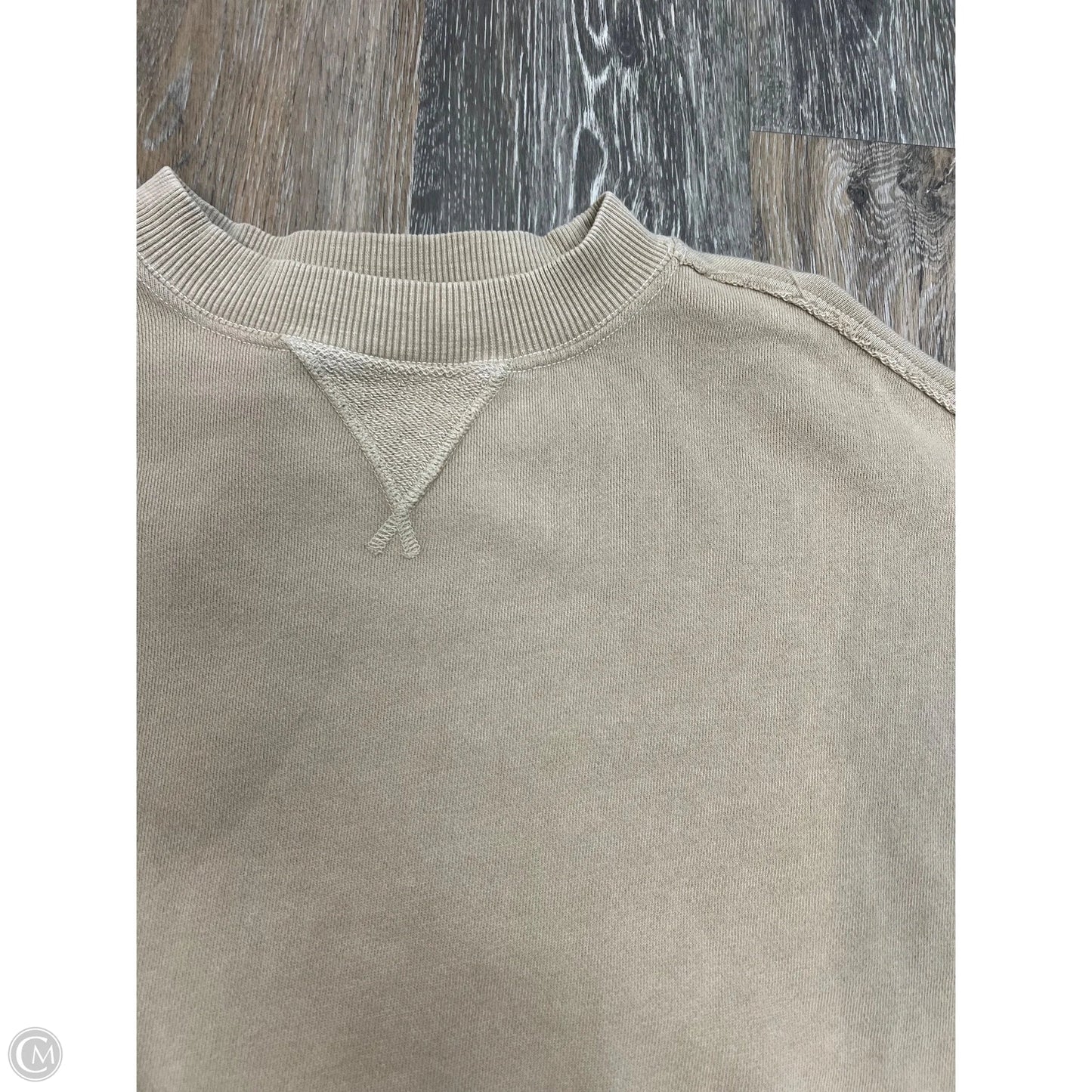 Top Long Sleeve By Aerie In Tan, Size: S