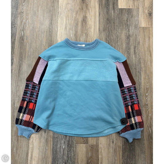 Top Long Sleeve By Easel In Blue, Size: S