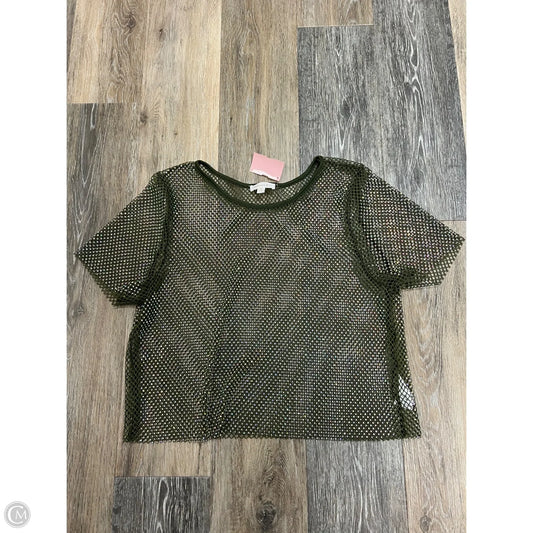 Top Short Sleeve By Endless Blu In Green, Size: M