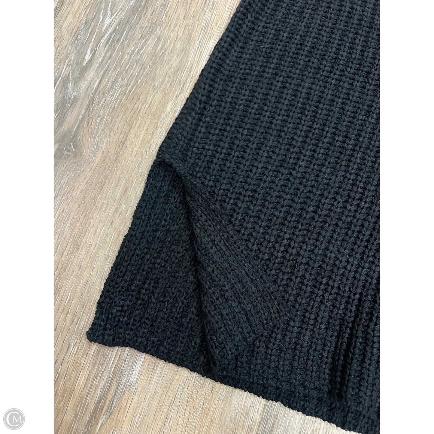 Sweater Short Sleeve By Crescent In Black, Size: M
