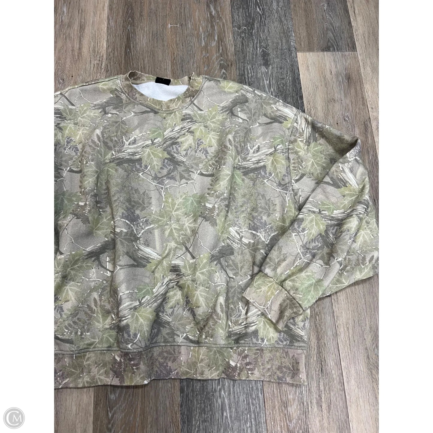 Sweatshirt Crewneck By Pacsun In Camouflage Print, Size: L