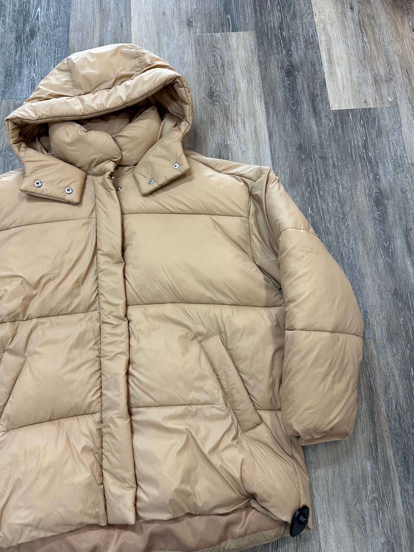 Coat Puffer & Quilted By Abercrombie And Fitch In Beige, Size: L