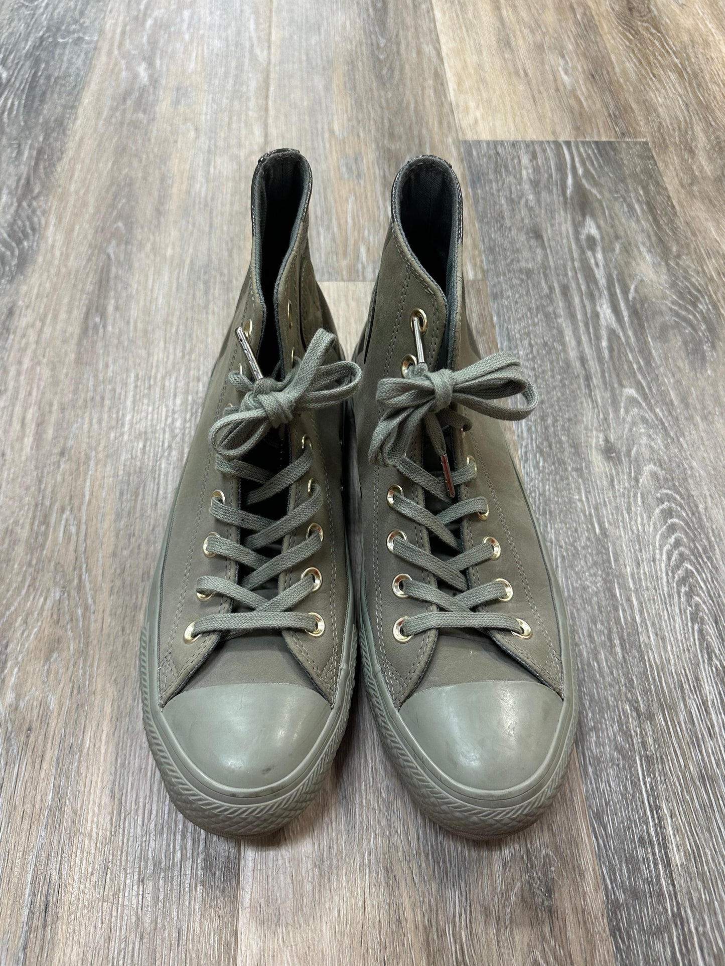 Green Shoes Athletic Converse, Size 9
