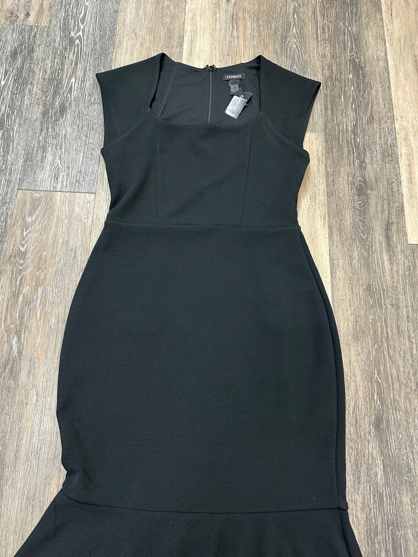 Dress Casual Midi By Express In Black, Size: M