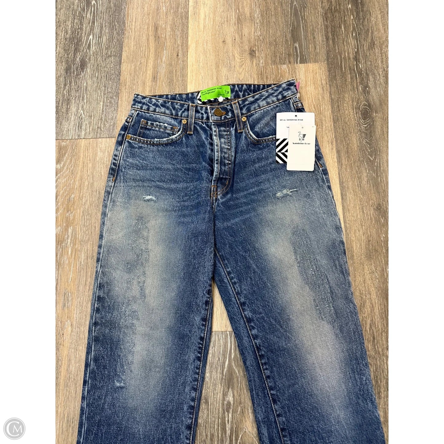 Jeans Straight By Free People In Blue Denim, Size: 2