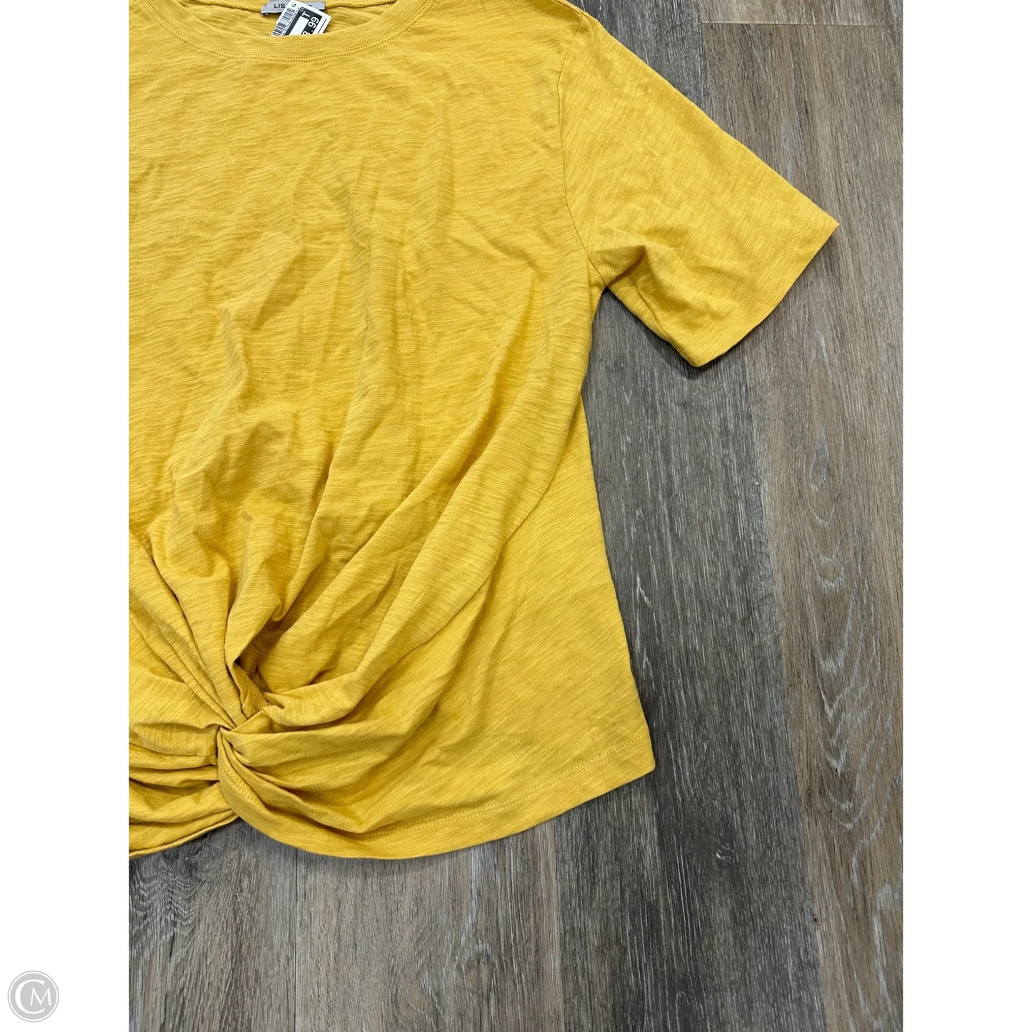 Top Short Sleeve Basic By Lisa Todd In Yellow, Size: S