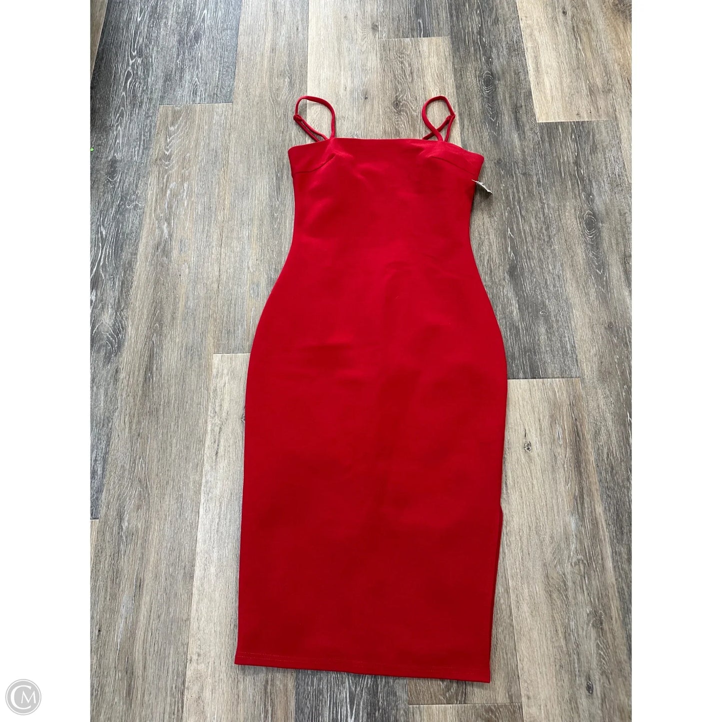 Dress Party Midi By Lulus In Red, Size: S