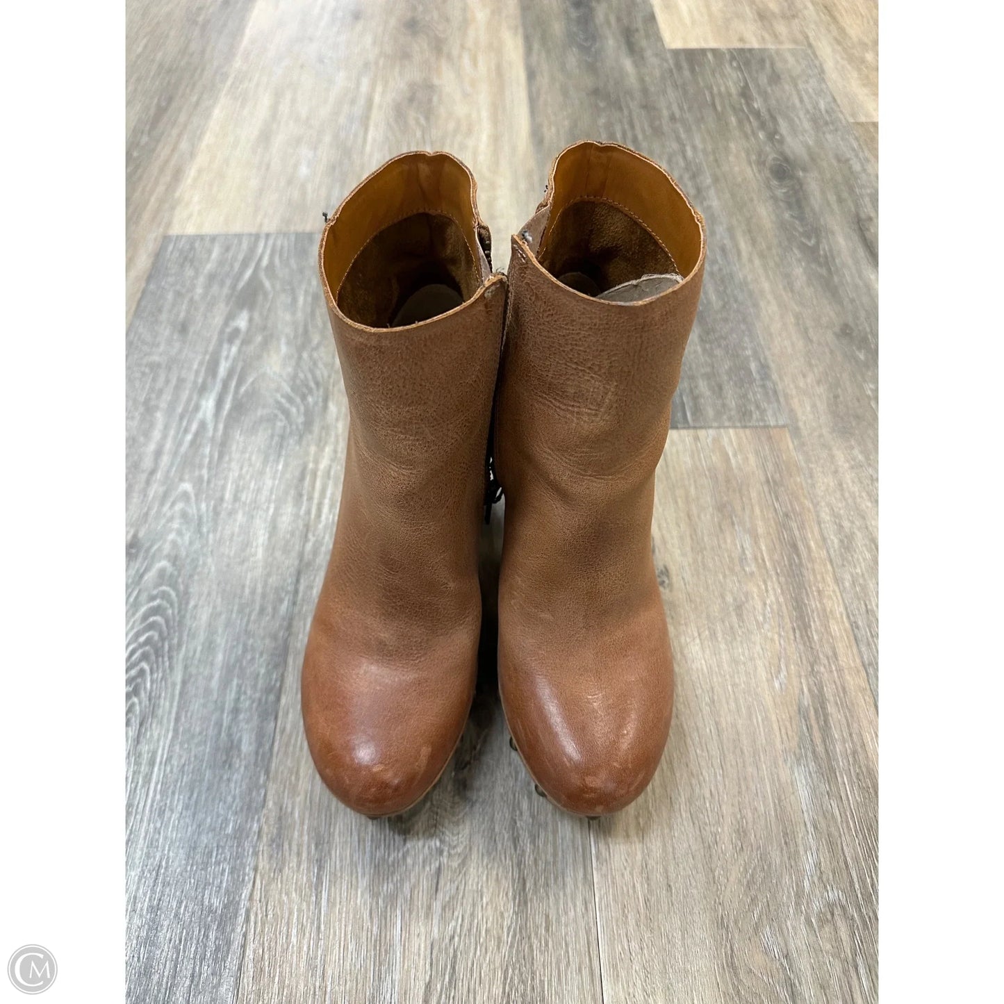 Boots Ankle Heels By Kork Ease In Brown, Size: 6