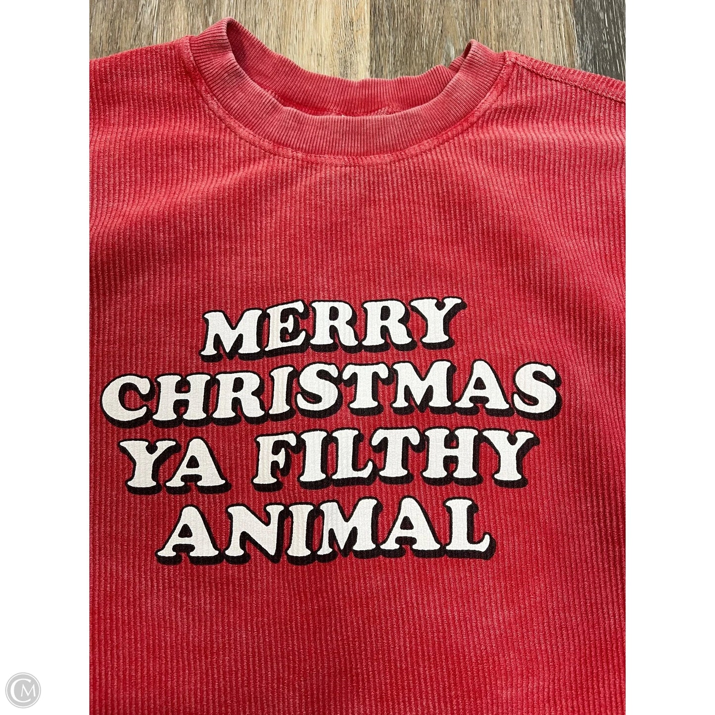 Sweatshirt Crewneck By Chicka-d In Red, Size: M