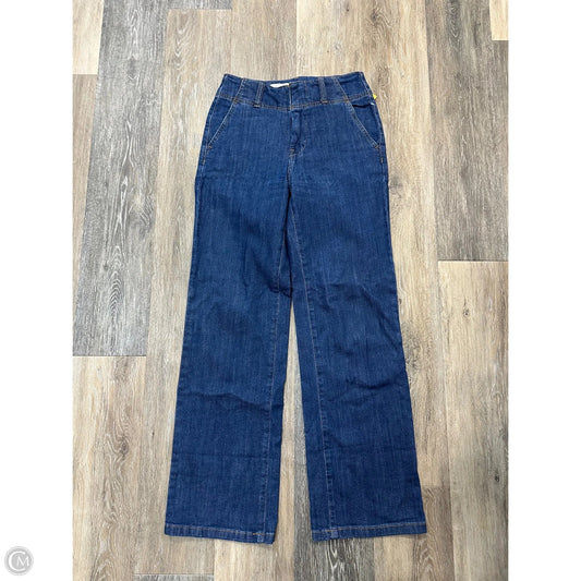 Jeans Wide Leg By Pilcro In Blue Denim, Size: 0p