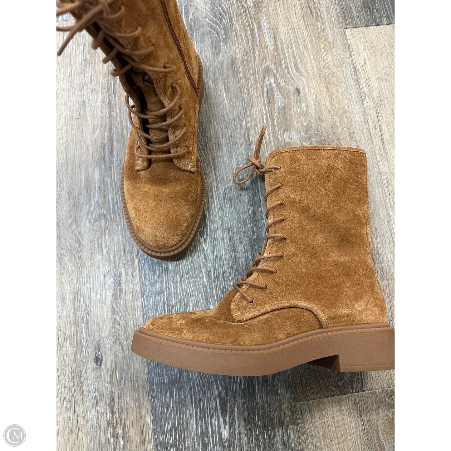 Boots Ankle Flats By Vince In Brown, Size: 6