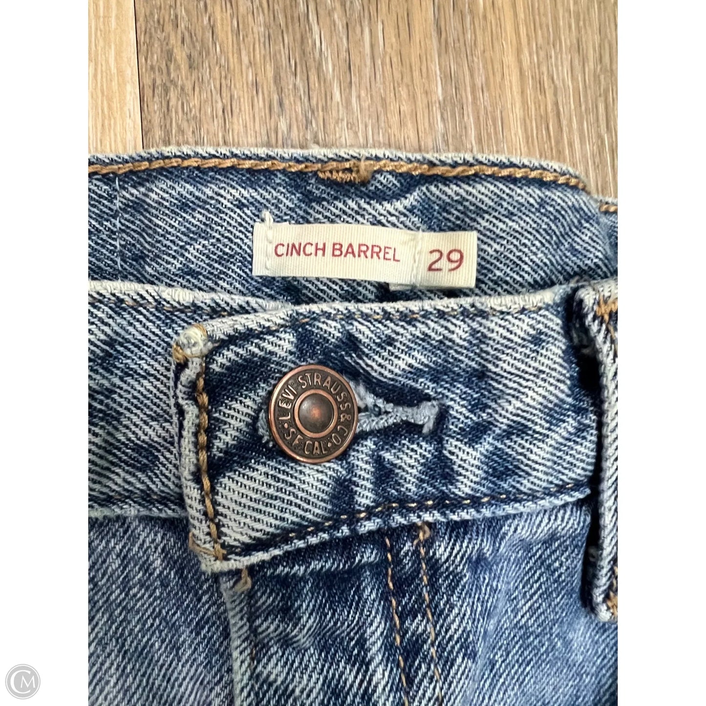 Jeans Boyfriend By Levis In Blue Denim, Size: 8/29